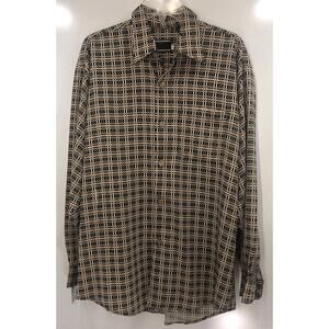 Sergio Vadducci Shirt Mens Large Long‎ Sleeve Classic Western Button Up